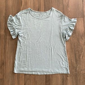 Loft Large baby blue cotton shirt!